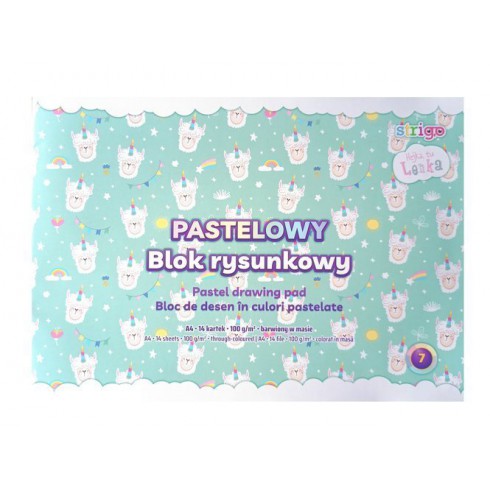 STRIGO BLOK RYSUNKOWY PASTELOWY HEJKA TU LENKA A4 20K STRIGO BLOK RYSUNKOWY PASTELOWY HEJKA TU LENKA A4 20K