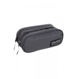 Coolpack PIÓRNIK SASZETKA PODWÓJNA CLEVER SZARY GREY