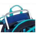 Topgal Plecak szkolny czarny z niebieskim wzorem  KL 2-5 CODA 21020