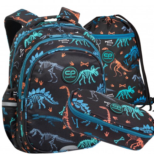 Coolpack Plecak szkolny Fossil Dinozaury 3w1 klasa 1-3