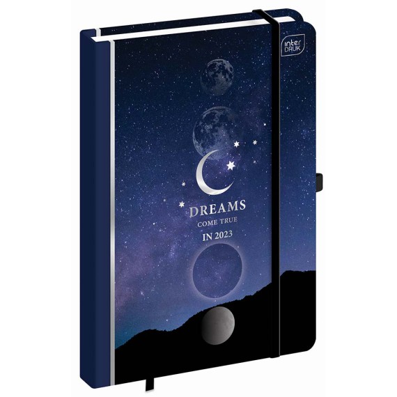 Interdruk Kalendarz książkowy tygodniowy A5/192k Metallic Galaxy 2023