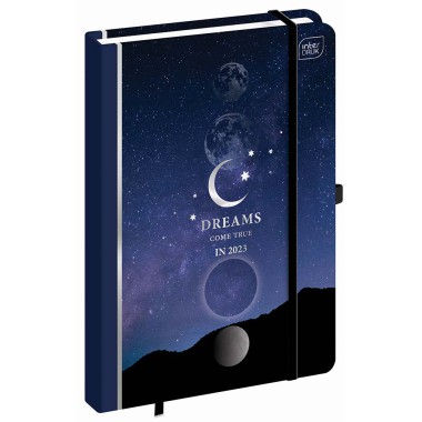 Interdruk Kalendarz książkowy tygodniowy A5/192k Metallic Galaxy 2023