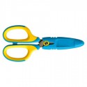 Tetis Nożyczki szkolne żółto-niebieskie 13.5 cm