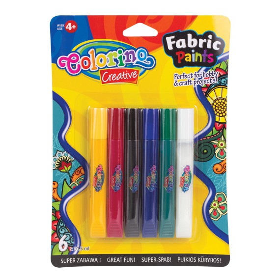 PATIO FARBY DO TKANIN 6 KOLORÓW 10.5 ML PTR68888