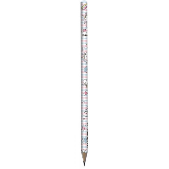 Ołówek grafitowy trójkątny unicorn jednorożec