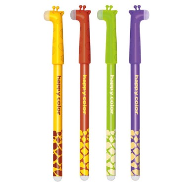 HAPPY COLOR Długopis ścieralny 0.5mm żyrafy