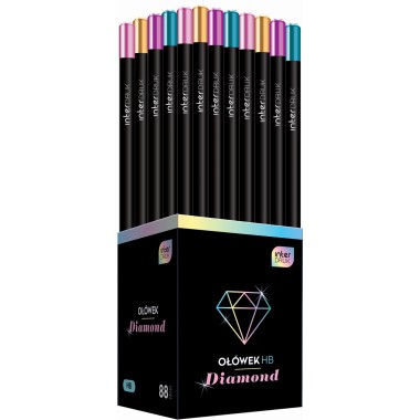 Interdruk Ołówek czarny diamond pastel