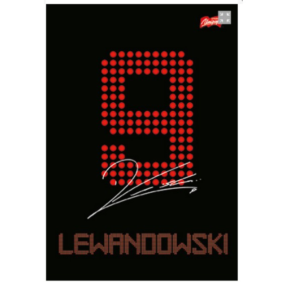 ZESZYT ROBERT LEWANDOWSKI A5 60 KARTEK KRATKA