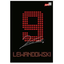 ZESZYT ROBERT LEWANDOWSKI A5 60 KARTEK KRATKA