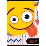 Zeszyt A5/32 kratka laminat EMOJI