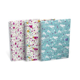 OXFORD KOŁONOTATNIK A6/50  FLORAL