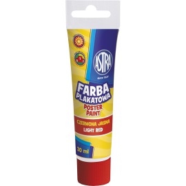 ASTRA FARBA PLAKATOWA TUBA 30 ML - CZERWONA JASNA