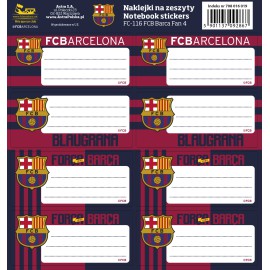 ASTRA Naklejki na zeszyt Barcelona FC-116
