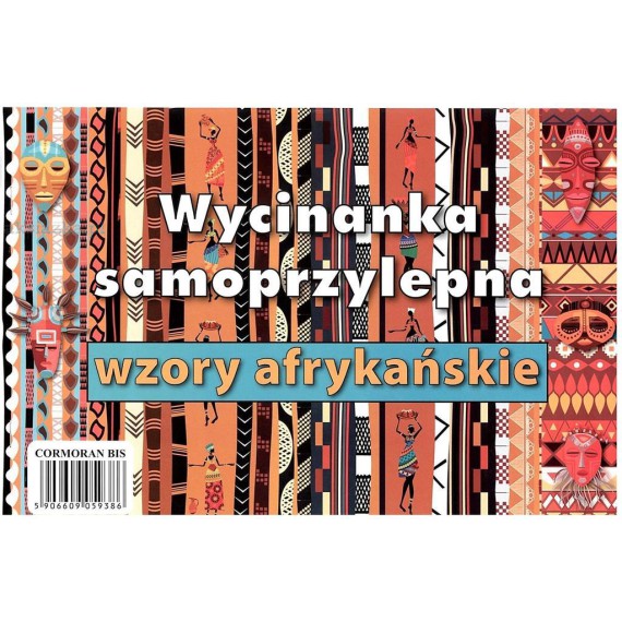 WYCINANKA SAMOPRZYLEPNA WZORY AFRYKAŃSKIE A4