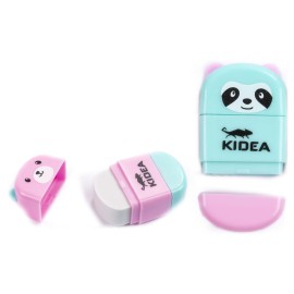 Kidea Temperówka z gumką misie panda