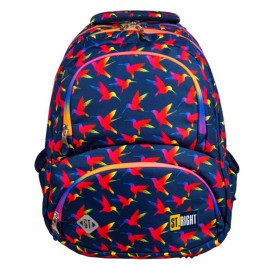 ST.RIGHT Plecak szkolny 4-komorowy BP-07 RAINBOW BIRDS