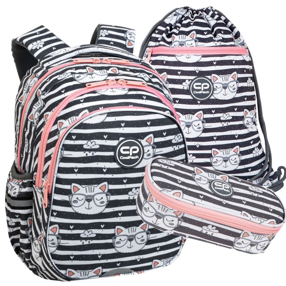 Coolpack Plecak szkolny CATNIP KOTEK 3w1 klasa 1-3