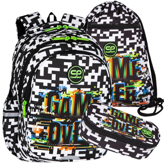 Coolpack Plecak szkolny Game Over 3w1 klasa 1-3 j