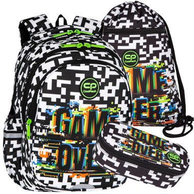 Coolpack Plecak szkolny Game Over 3w1 klasa 1-3 j