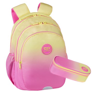 Coolpack Plecak piórnik 2w1 GRADIENT PEACH KLASA 1-3