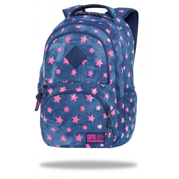 Coolpack PLECAK SZKOLNY MŁODZIEŻOWY DART DENIM PINK STARS