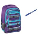 ALL OUT plecak szkolny SELBY kolor: summer check purple
