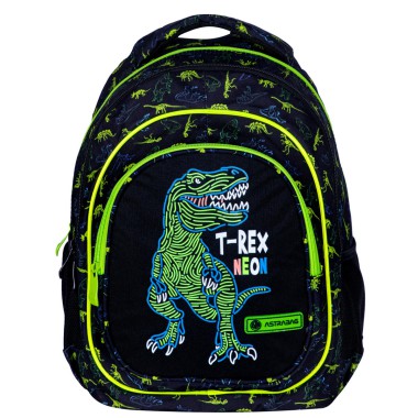 ASTRA Plecak szkolny T-REX NEON KLASA 1-3