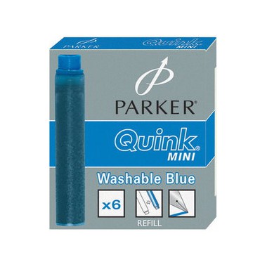PARKER NABOJE ZMYWALNE MINI NIEBIESKIE
