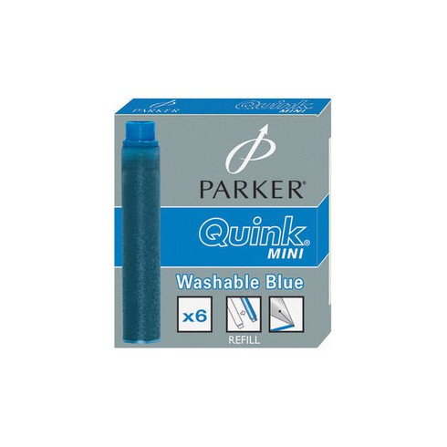 PARKER NABOJE ZMYWALNE MINI NIEBIESKIE
