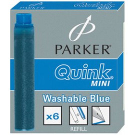 PARKER NABOJE ZMYWALNE MINI NIEBIESKIE