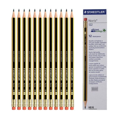 STAEDTLER OŁÓWEK Z GUMKĄ  HB
