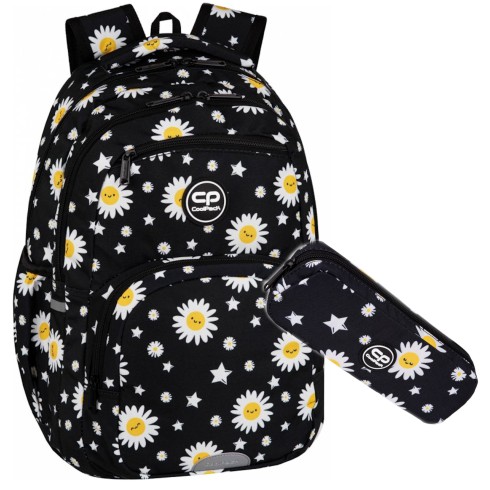 Coolpack Plecak szkolny 2w1 DAISY BLACK Coolpack Plecak szkolny 2w1 DAISY BLACK