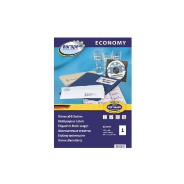 ECONOMY ETYKIETY SAMOPRZYLEPNE DO NADRUKU A4 DZIELONE ELA027 210X297 mm