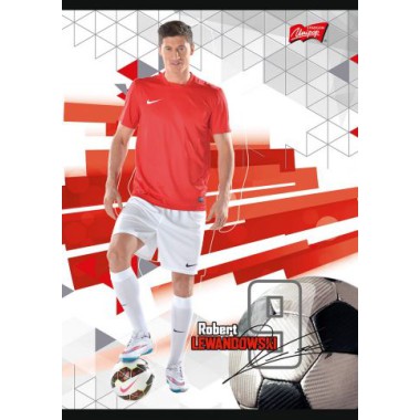 ZESZYT A5 32 KARTKI LINIA ROBERT LEWANDOWSKI LAMINAT