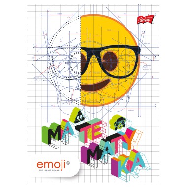 Zeszyt A5/60 kratka Matematyka EMOJI