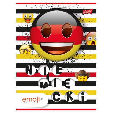 Zeszyt A5/60 kratka język niemiecki EMOJI