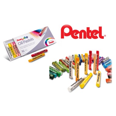 PENTEL PASTELE OLEJNE 16 KOLORÓW