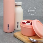 MILAN Hermetyczny okrągły pojemnik na lunch 0.25L różowy MILAN Hermetyczny okrągły pojemnik na lunch 0.25L różowy