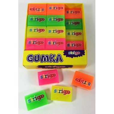 STRIGO Gumka szkolna neonowa