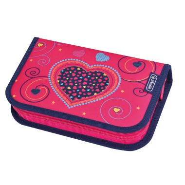 HERLITZ PIÓRNIK SZKOLNY BEZ WYPOSAŻENIA POJEDYNCZY PINK HEARTS