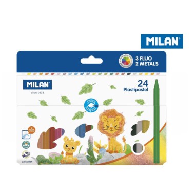 MILAN kredki świecowe PASTIPASTEL 24 kolory