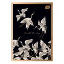 INTERDRUK BRULION A5 96 KARTEK W KRATKĘ METALLIC SATIN GOLD