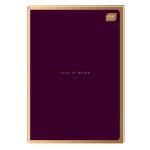 INTERDRUK BRULION A5 96 KARTEK W KRATKĘ METALLIC SATIN GOLD