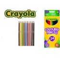 CRAYOLA KREDKI OŁÓWKOWE 24 KOL.NIETOKSYCZNE
