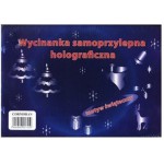 WYCINANKA SAMOPRZYLEPNA HOLOGRAFICZNA MOTYW ŚWIĄTECZNY BOŻE NARODZENIE A4