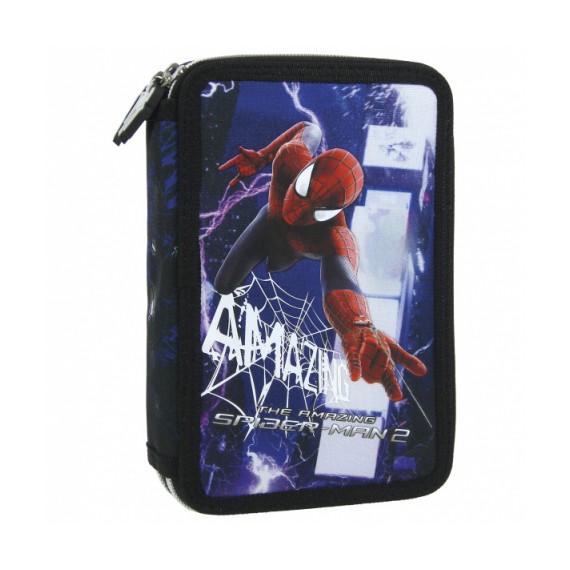 PIÓRNIK SPIDERMAN DWUKOMOROWY Z WYPOSAZENIEM