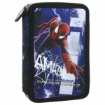 PIÓRNIK SPIDERMAN DWUKOMOROWY Z WYPOSAZENIEM