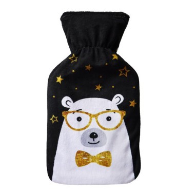 TERMOFOR W SWETERKU OGRZEWACZ CZARNY MIŚ 750 ML