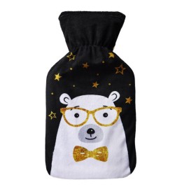 TERMOFOR W SWETERKU OGRZEWACZ CZARNY MIŚ 750 ML