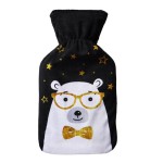 TERMOFOR W SWETERKU OGRZEWACZ CZARNY MIŚ 750 ML